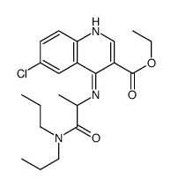 ethyl 6-chloro-4-[[1-(dipropylamino)-1-oxopropan-2-yl]amino]quinoline-3-carboxylate Structure