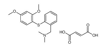 (E)-but-2-enedioic acid,1-[2-(2,4-dimethoxyphenyl)sulfanylphenyl]-N,N-dimethylmethanamine Structure