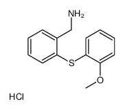 [2-(2-methoxyphenyl)sulfanylphenyl]methanamine,hydrochloride结构式
