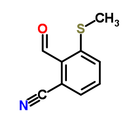 2-Formyl-3-(methylsulfanyl)benzonitrile Structure