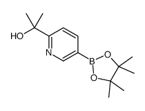 2-[5-(4,4,5,5-tetramethyl-1,3,2-dioxaborolan-2-yl)pyridin-2-yl]propan-2-ol结构式