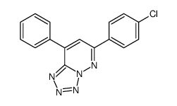 6-(4-Chlorophenyl)-8-phenyltetrazolo[1,5-b]pyridazine结构式