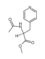 l-methyl 2-acetamido-3-(4-pyridyl)propanoate Structure