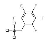 trichloro-[(2,3,4,5,6-pentafluorophenyl)methyl]silane结构式