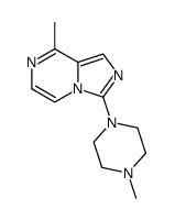 8-methyl-3-(4-methylpiperazin-1-yl)imidazo[1,5-a]pyrazine结构式