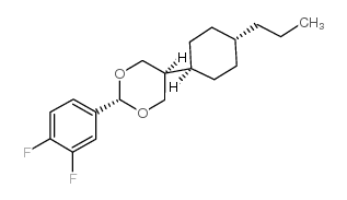 trans-2-(3,4-difluorophenyl)-5-(trans-4-n-propylcyclohexyl)-1,3-dioxane picture