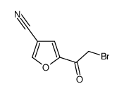 3-Furancarbonitrile, 5-(bromoacetyl)- (9CI) Structure