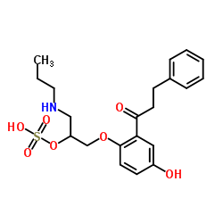 5-Hydroxy Propafenone Sulfate Structure