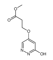 methyl 3-[(6-oxo-1H-pyridazin-4-yl)oxy]propanoate结构式