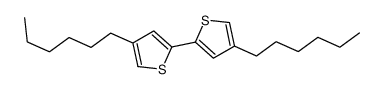 4,4'-Dihexyl-2,2'-bithiophene Structure