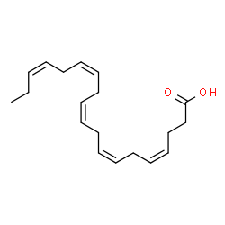 4(Z),7(Z),10(Z),13(Z),16(Z)-Nonadecapentaenoic Acid(solution) Structure