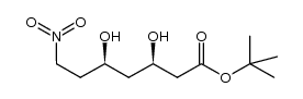 cis-t-butyl-7-nitro-3,5-dihydroxy-heptanoate Structure