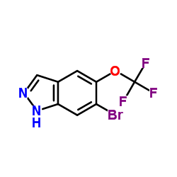 6-溴-5-(三氟甲氧基)-1H-吲唑结构式