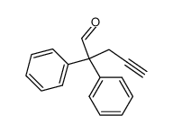 2,2-diphenylpent-4-ynal结构式