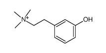2-(3-Hydroxy-phenyl)-ethyl-trimethylammonium, Leptodactylin结构式