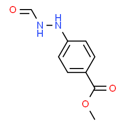 Benzoic acid, 4-(2-formylhydrazino)-, methyl ester (9CI) Structure