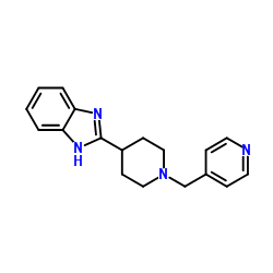 2-[1-(4-Pyridinylmethyl)-4-piperidinyl]-1H-benzimidazole structure