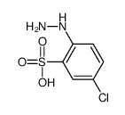 5-chloro-2-hydrazinylbenzenesulfonic acid Structure