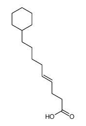 9-cyclohexylnon-4-enoic acid Structure