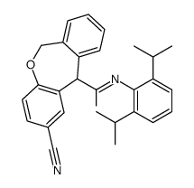 2-cyano-N-[2,6-di(propan-2-yl)phenyl]-6,11-dihydrobenzo[c][1]benzoxepine-11-carboxamide Structure