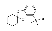 Dimethyl-(2,3-cyclohexylenedioxyphenyl)-carbinol Structure