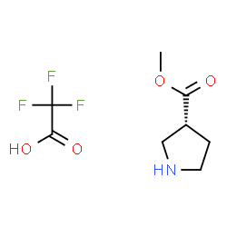 methyl (3R)-pyrrolidine-3-carboxylate trifluoroacetate Structure