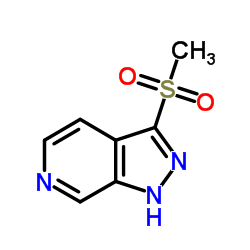 3-(Methylsulfonyl)-1H-pyrazolo[3,4-c]pyridine结构式