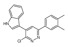 3-[3-chloro-6-(3,4-dimethylphenyl)pyridazin-4-yl]-1H-indole Structure