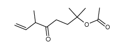 7-Acetoxy-3,7-dimethyl-1-octen-4-one结构式