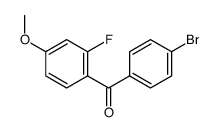 (4-bromophenyl)-(2-fluoro-4-methoxyphenyl)methanone Structure