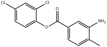 2,4-Dichlorophenyl 3-amino-4-methylbenzoate结构式