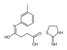 4,5-dihydro-1,3-thiazol-2-amine,4-(3-methylanilino)-4-oxobutanoic acid Structure