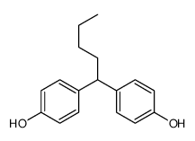 1,1-BIS(4-HYDROXYPHENYL)PENTANE structure