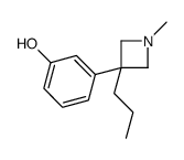 1-Methyl-3-propyl-3-(3-hydroxyphenyl)azetidine Structure