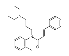 (E)-N-[3-(diethylamino)propyl]-N-(2,6-dimethylphenyl)-3-phenylprop-2-enamide结构式