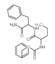 benzyl N-[1-[(1-carbamoyl-2-phenyl-ethyl)carbamoyl]butyl]carbamate结构式