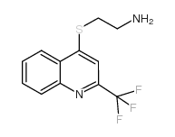 4-(2-Aminoethylthio)-2-(trifluoromethyl)quinoline Structure