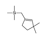 (3,3-DIMETHYLCYCLOPENT-1-ENYLMETHYL)TRIMETHYLSILANE structure