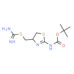 Carbamic acid,[4-[[(aminoiminomethyl)thio]methyl]-4,5-dihydro-2-thiazolyl]-,1,1-dimethylethyl ester (9CI) Structure