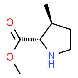 L-Proline, 3-methyl-, methyl ester, trans- (9CI) Structure