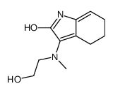 3-[2-hydroxyethyl(methyl)amino]-1,4,5,6-tetrahydroindol-2-one结构式