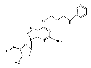 O6-[1-oxo-1-(3-pyridyl)but-4-yl]-2'deoxyguanosine结构式