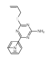 N-phenyl-6-prop-2-enylsulfanyl-1,3,5-triazine-2,4-diamine Structure