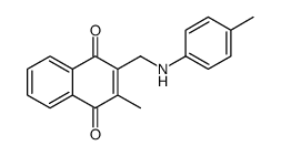 2-methyl-3-[(4-methylanilino)methyl]naphthalene-1,4-dione Structure