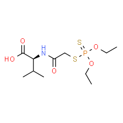 N-[[(Diethoxyphosphinothioyl)thio]acetyl]-L-valine结构式