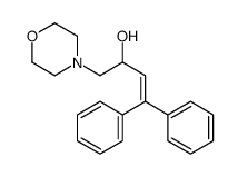 1-morpholin-4-yl-4,4-diphenylbut-3-en-2-ol结构式