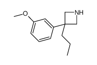 3-(m-Methoxyphenyl)-3-propylazetidine结构式