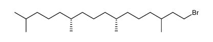 1-bromo-3,7R,11R,15-tetramethylhexadecane Structure