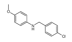 N-[(4-chlorophenyl)methyl]-4-methoxyaniline Structure