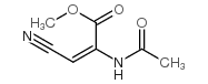 2-Propenoicacid,2-(acetylamino)-3-cyano-,methylester,(2E)-(9CI) structure